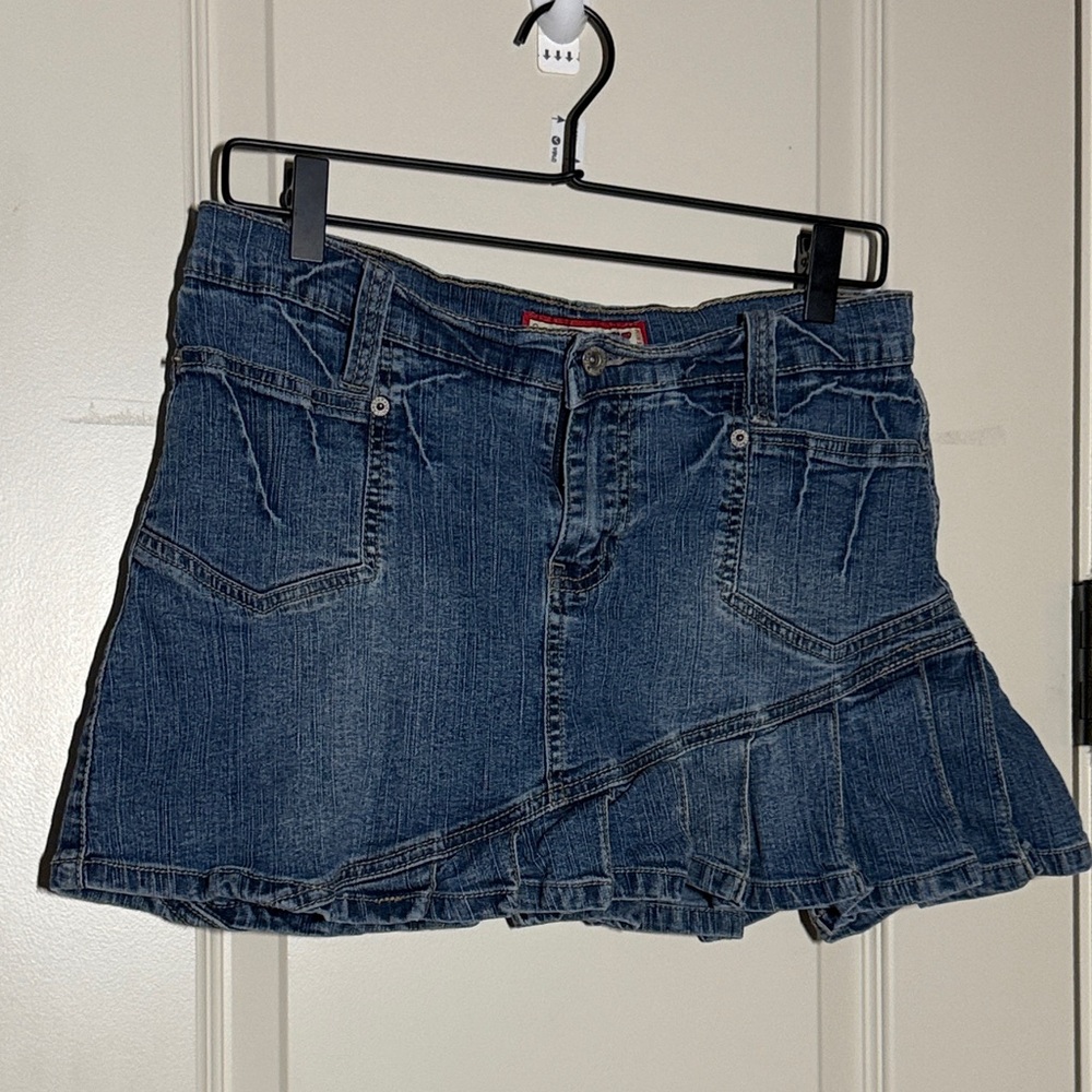 Vanilla Star Indigo Denim Mini Skirt